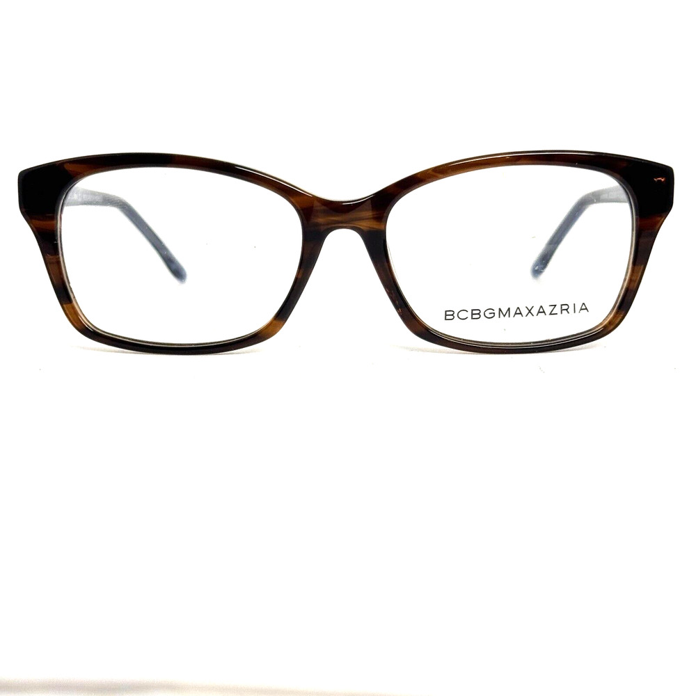 BCBGMAXAZRIA Merissa Brown Horn Eyeglasses Frame 53-16-140mm H16774‎